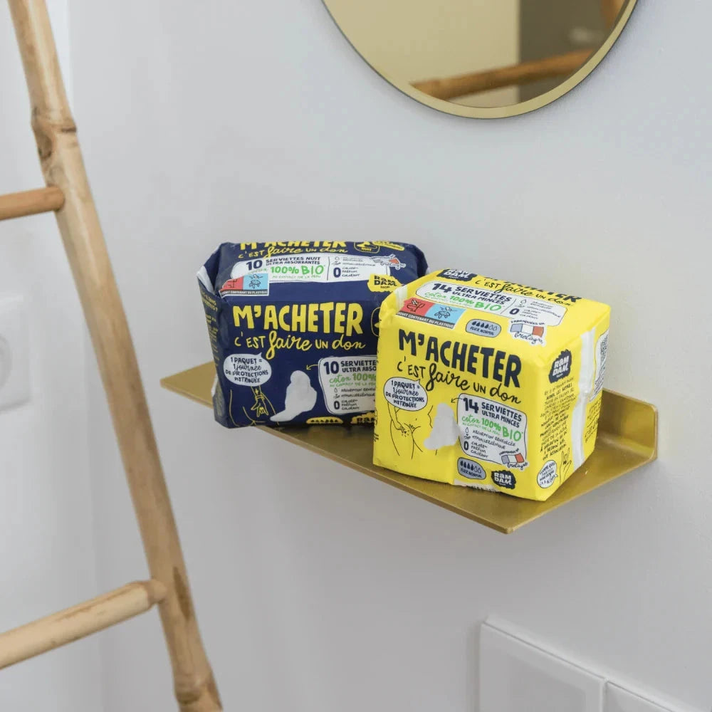 Serviettes jour ultra minces avec ailettes x14 Soin Nettoyant RAMDAM SOCIAL 