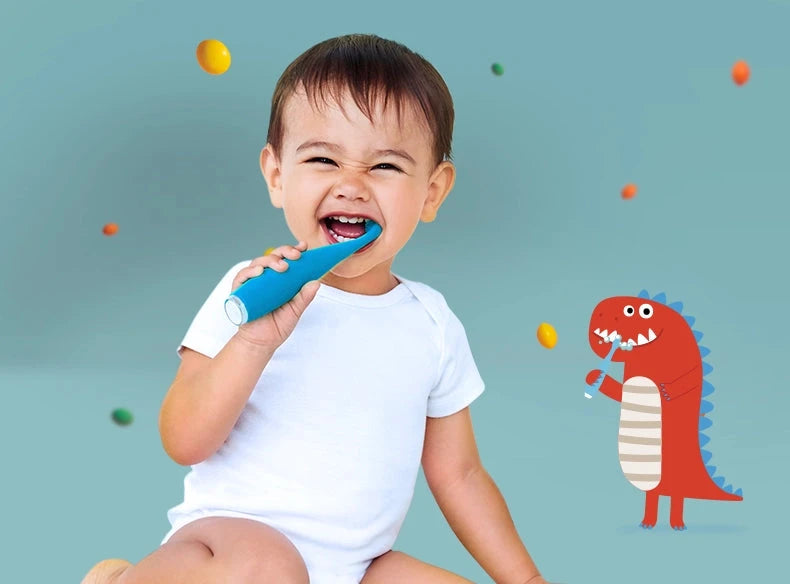 Brosse à dents sonique en silicone 0 à 4 ans Brosse à Dent Électrique FOREO 
