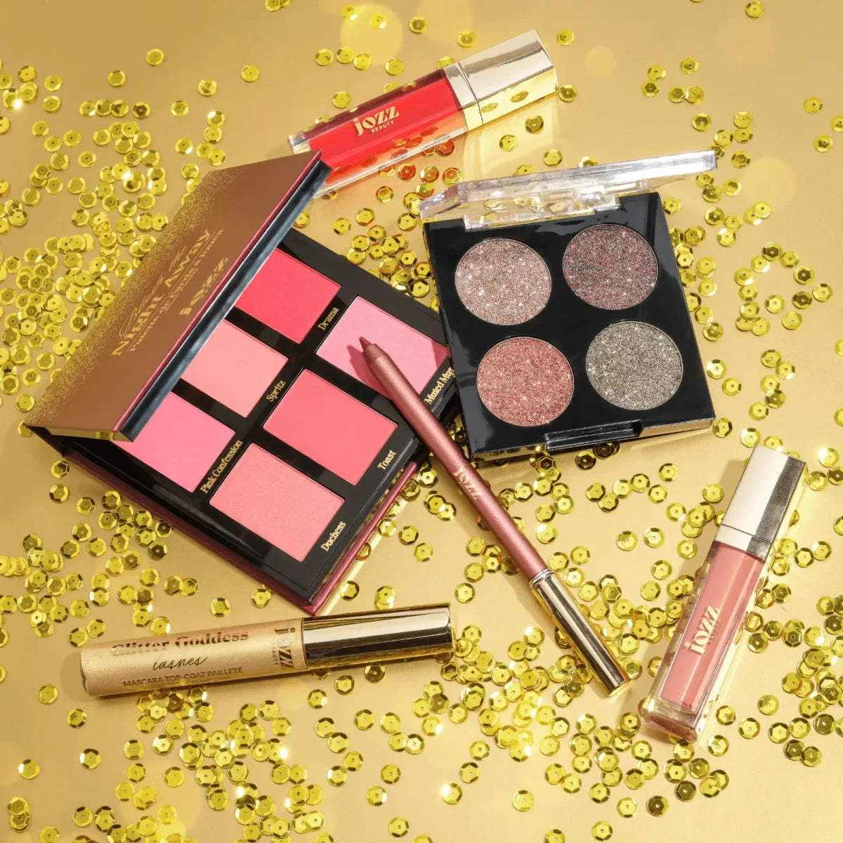 Mascara Pailleté Argent – Glitter Goddess Maquillage Jozz Beauty 