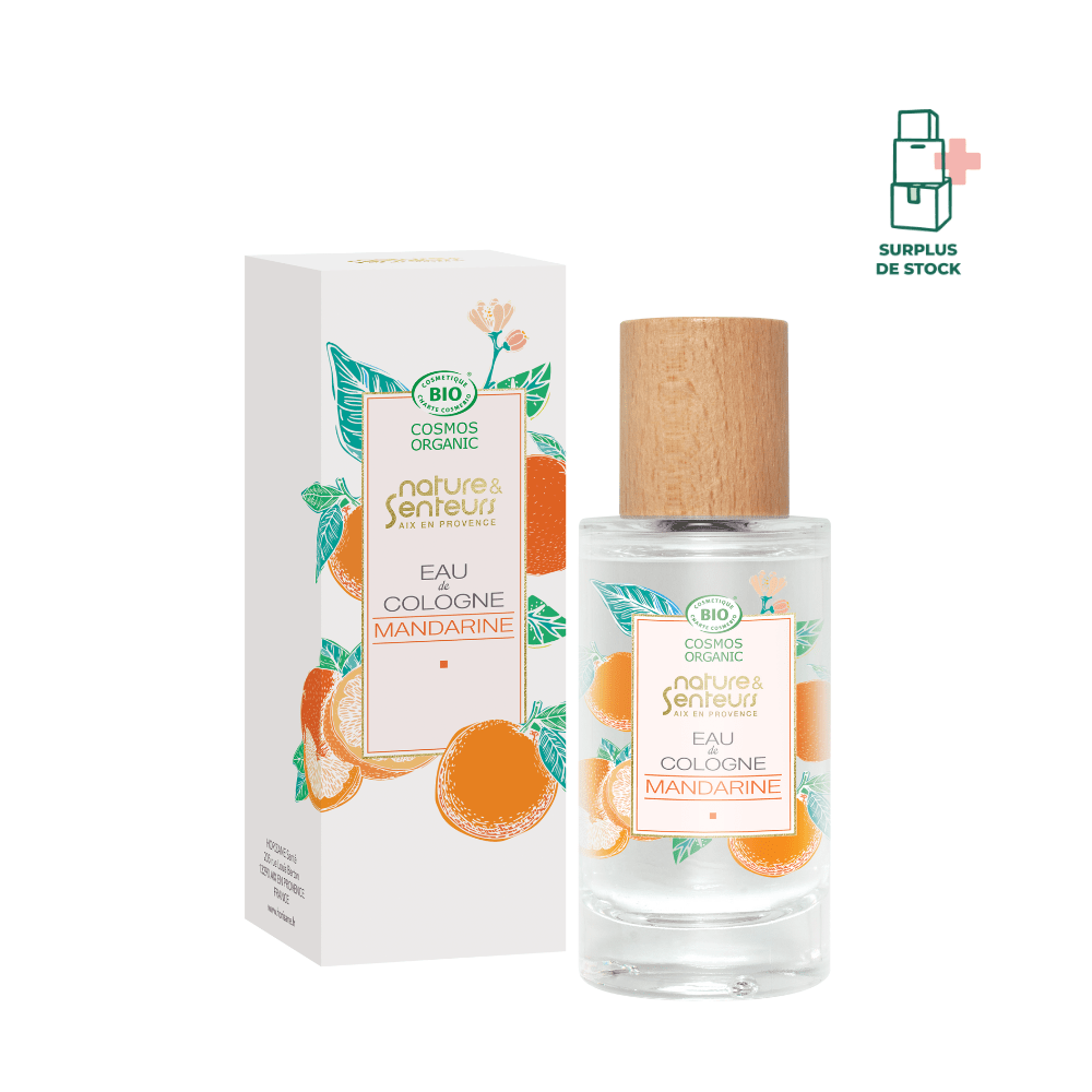 Eau de Cologne certifiée Bio - Parfum Mandarine Eau de Cologne Nature & Senteurs 50 ml 