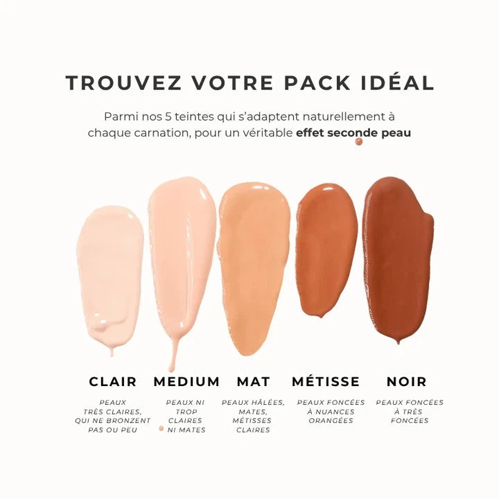Pack teint parfait Peau claire Fond de teint Fred Mécène 