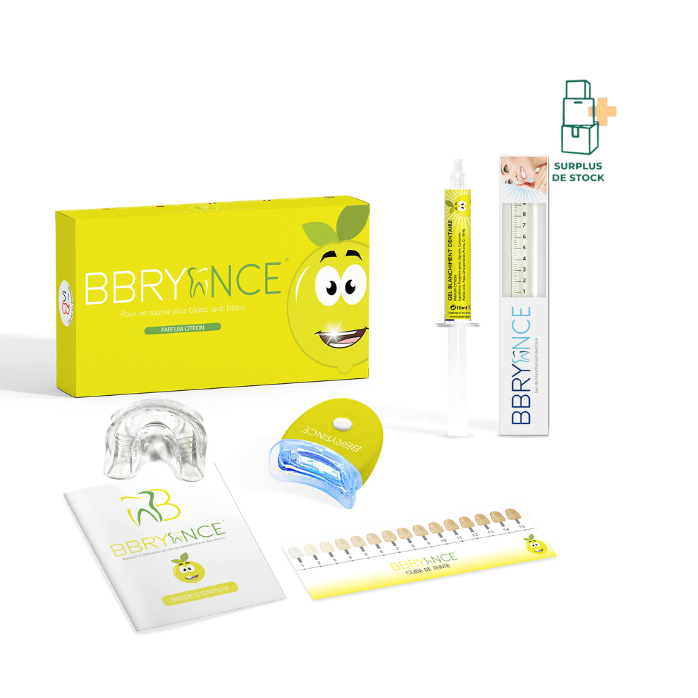 KIT BLANCHIMENT DENTAIRE - Parfum au choix Soin dentaire Bbryance CITRON 