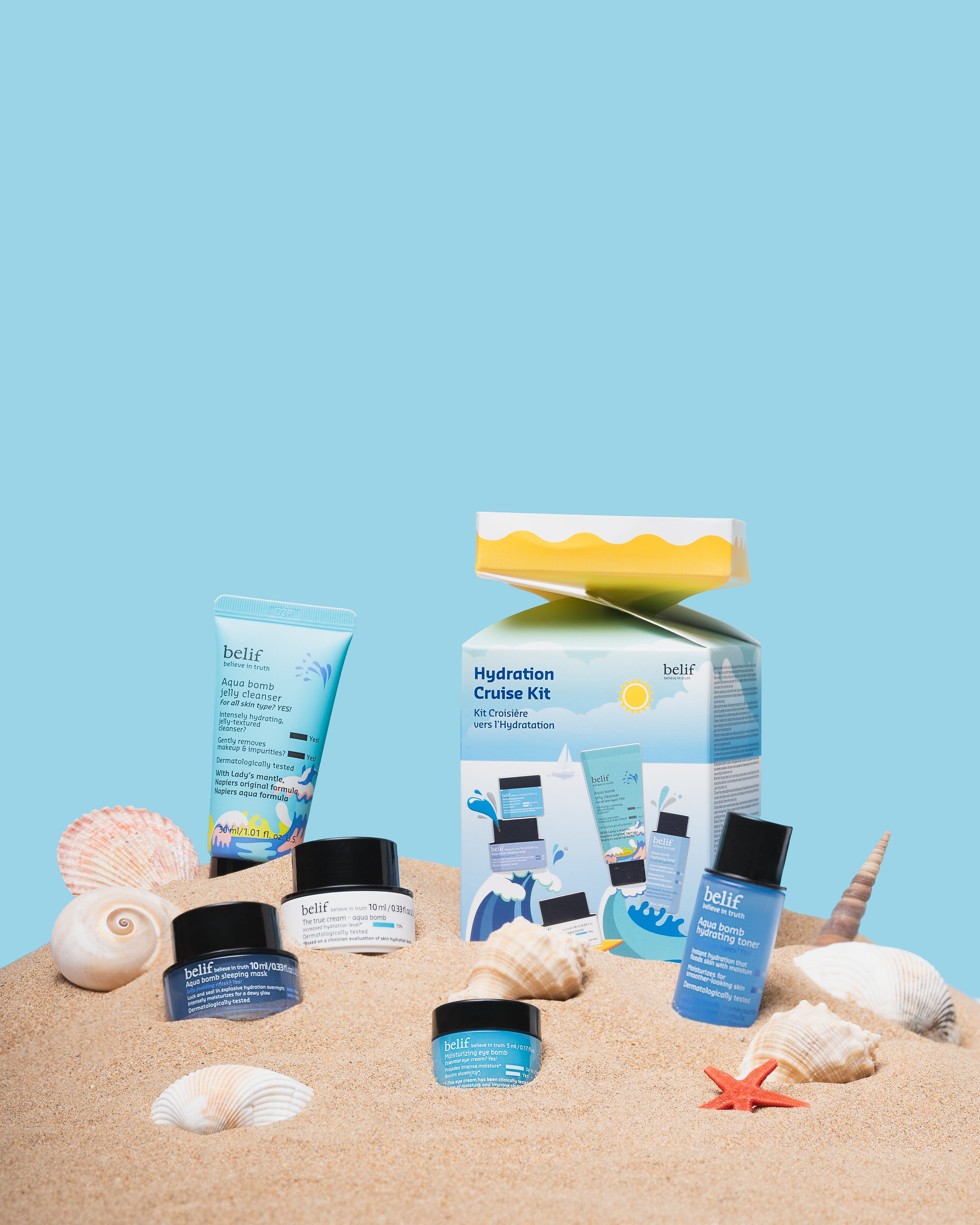 Hydration Cruise Set - Routine hydratante complète Soin Visage BELIF 
