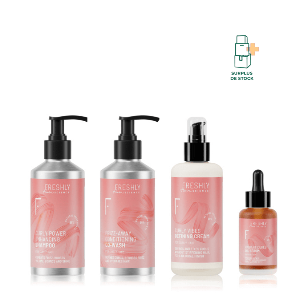 Coffret Hello Curly Plan - Routine pour les cheveux bouclés Soin Capillaire FRESHLY Coffret cheveux Bouclés 4 produits 