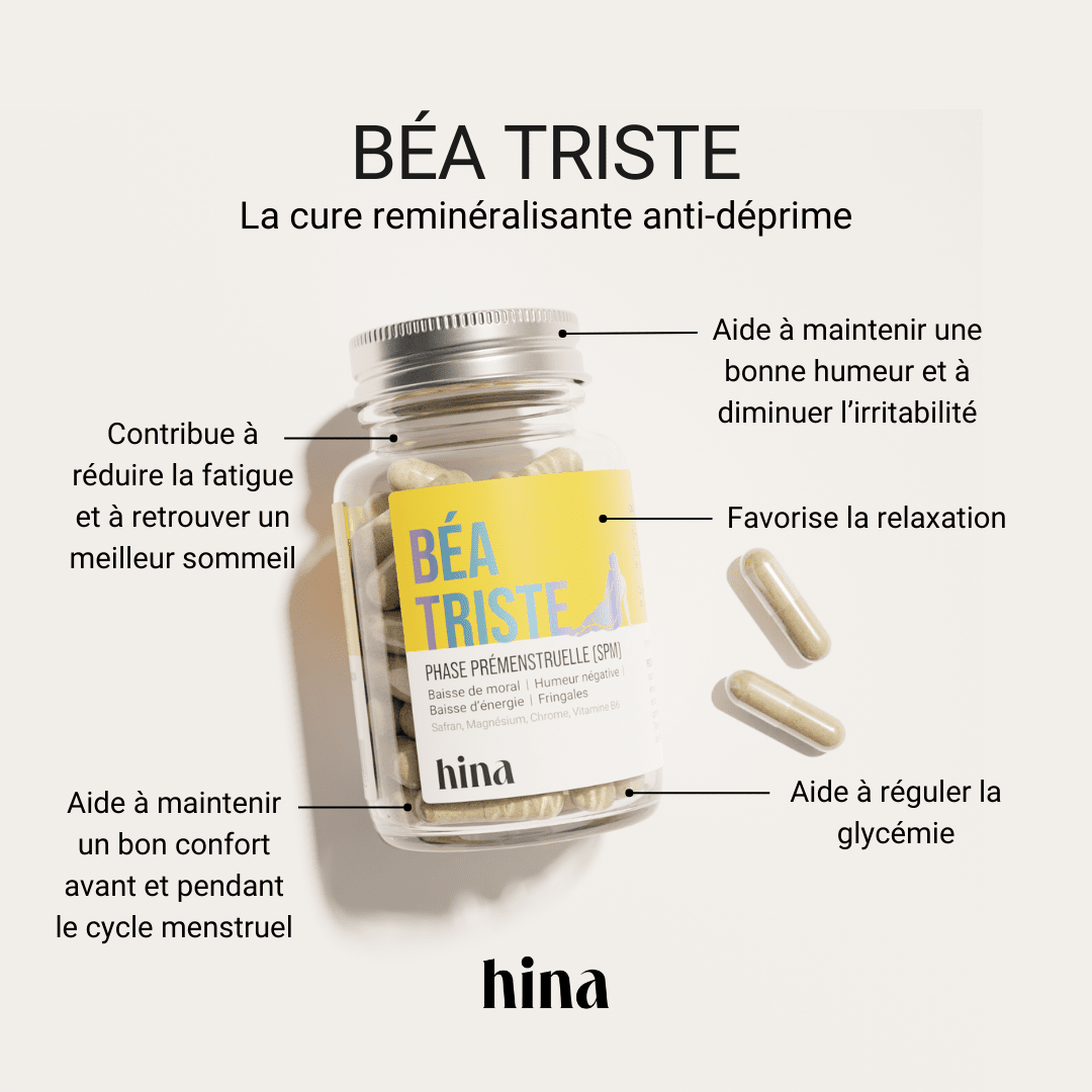 Béa Triste - Complément Humeur et stress Complément Alimentaire HINA 