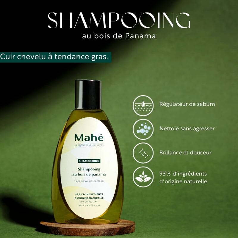 Shampooing au bois de Panama - purifiant Shampoing Mahé 