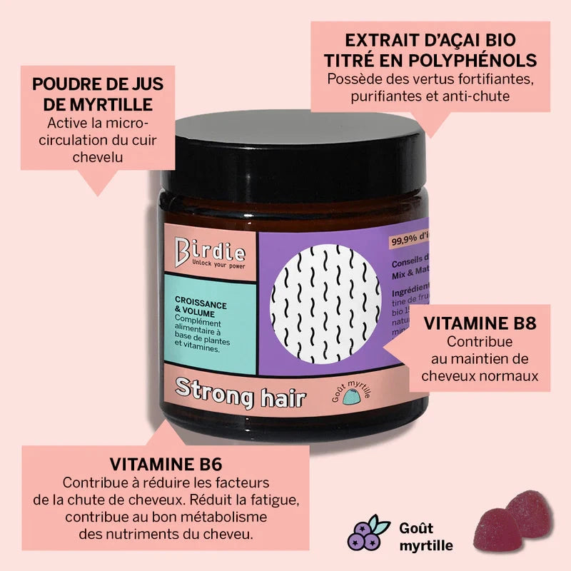 Strong hair Complément Alimentaire BIRDIE 