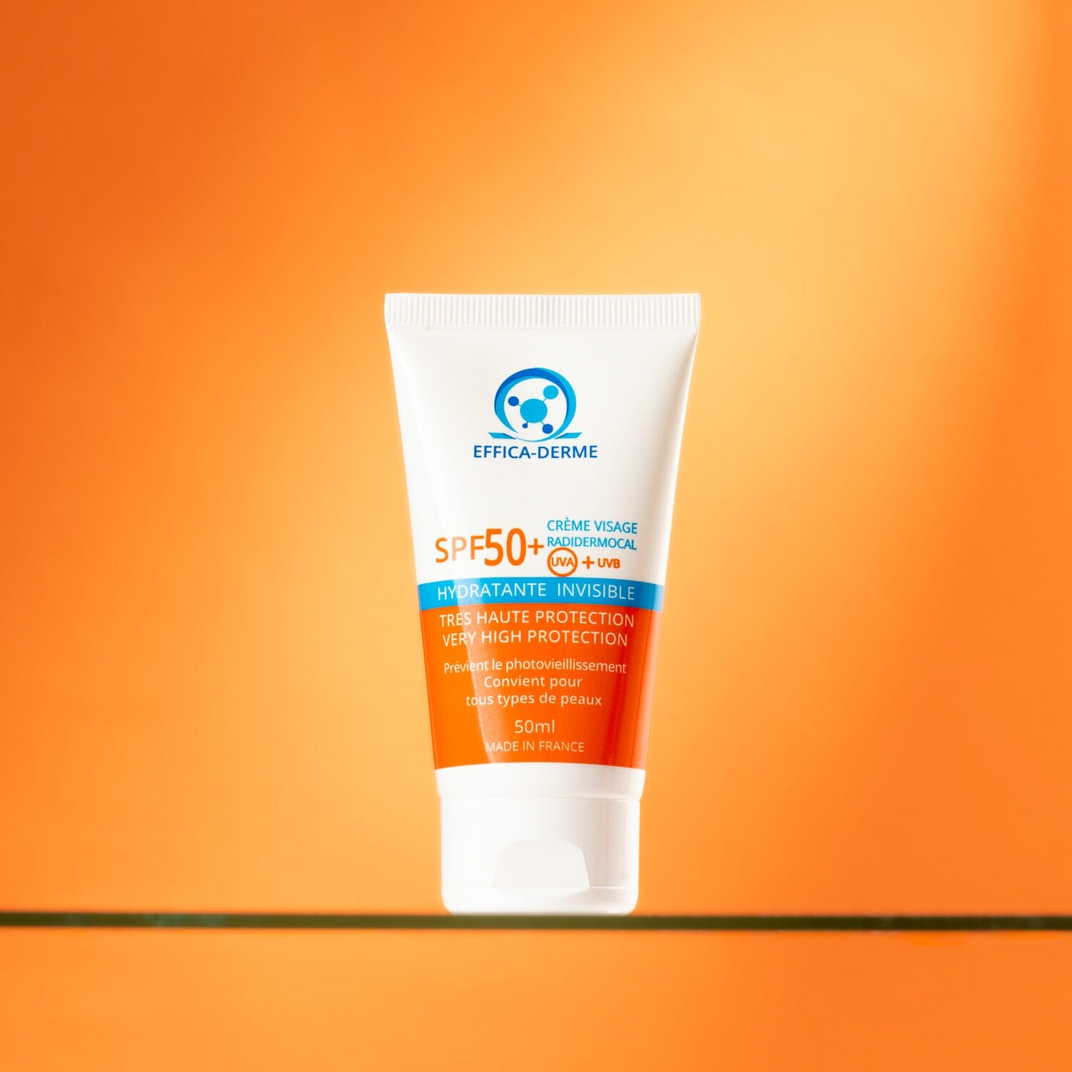 CRÈME RADIDERMOCAL HYDRATANTE SOLAIRE SPF 50+ Soin solaire Effica-Derme 