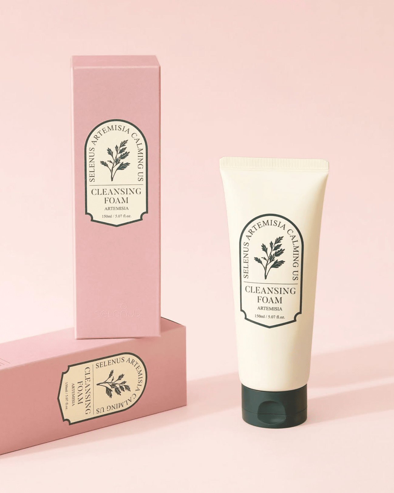 Mousse Nettoyante Apaisante à l'Armoise Soin Visage Selenus 
