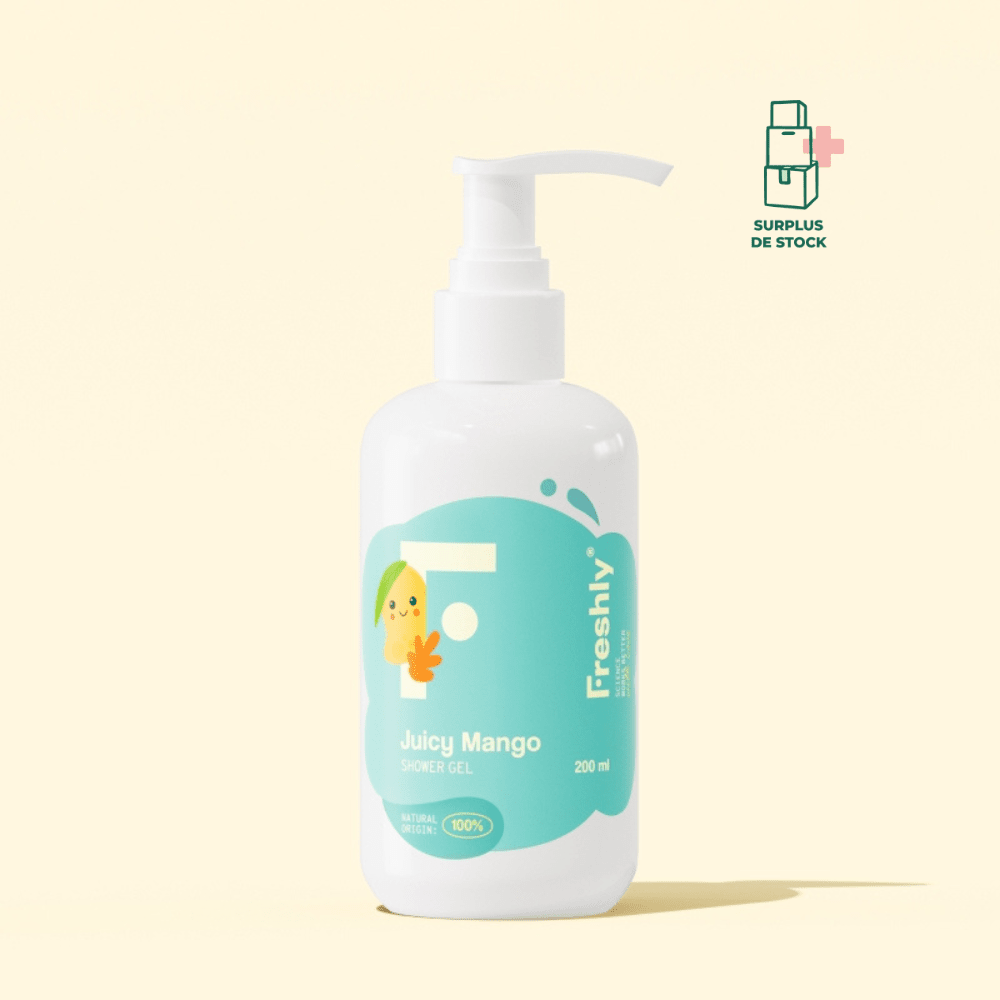 Juicy Mango Shower Gel - Gel de bain pour bébés ou enfants soin de la peau FRESHLY 200 ml 