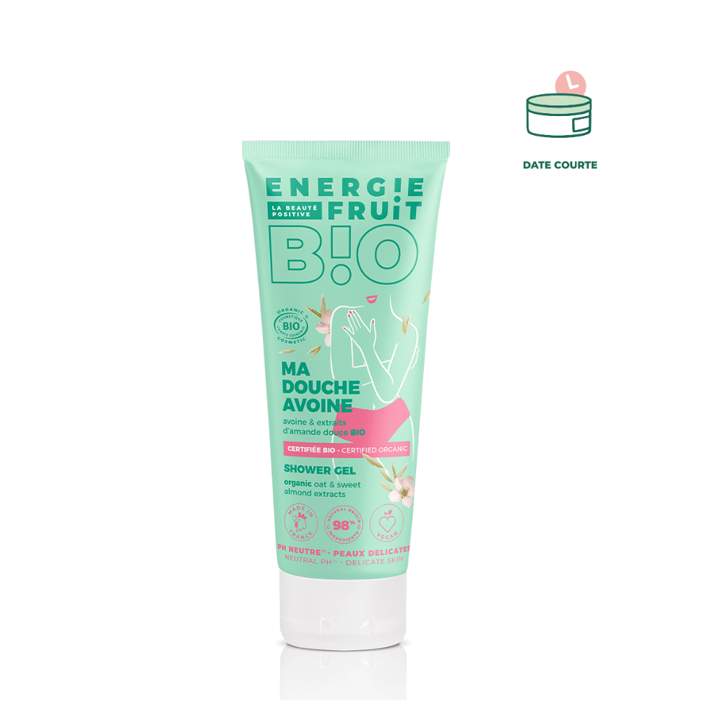 Gel douche Avoine & Extrait d'Amande Douce BIO Gel douche ENERGIE FRUIT 200 ml à utilise de préférence avant le 28/10/24 