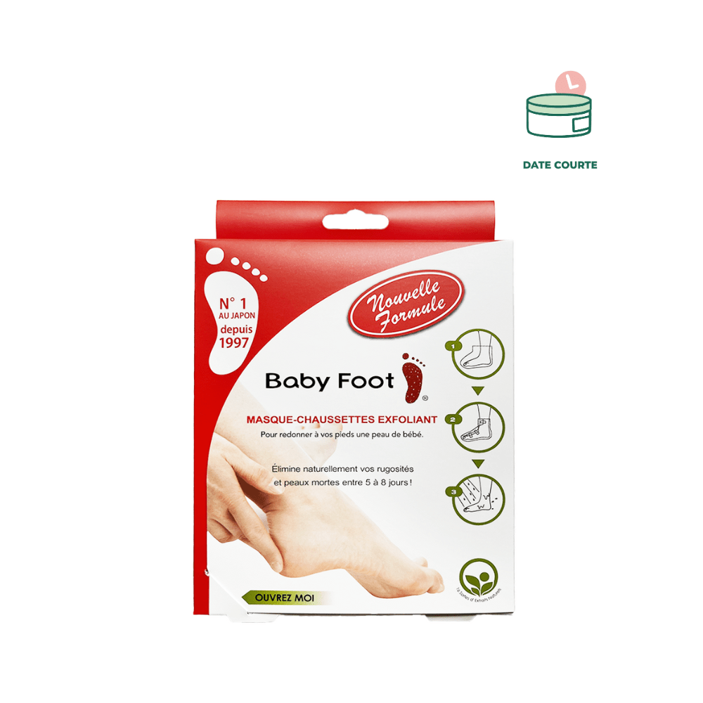 Baby Foot Masque Chaussette - Soin pieds Exfoliant Soin Corps ENERGIE FRUIT 150 ml à utiliser de préférence avant le 01/11/2024 