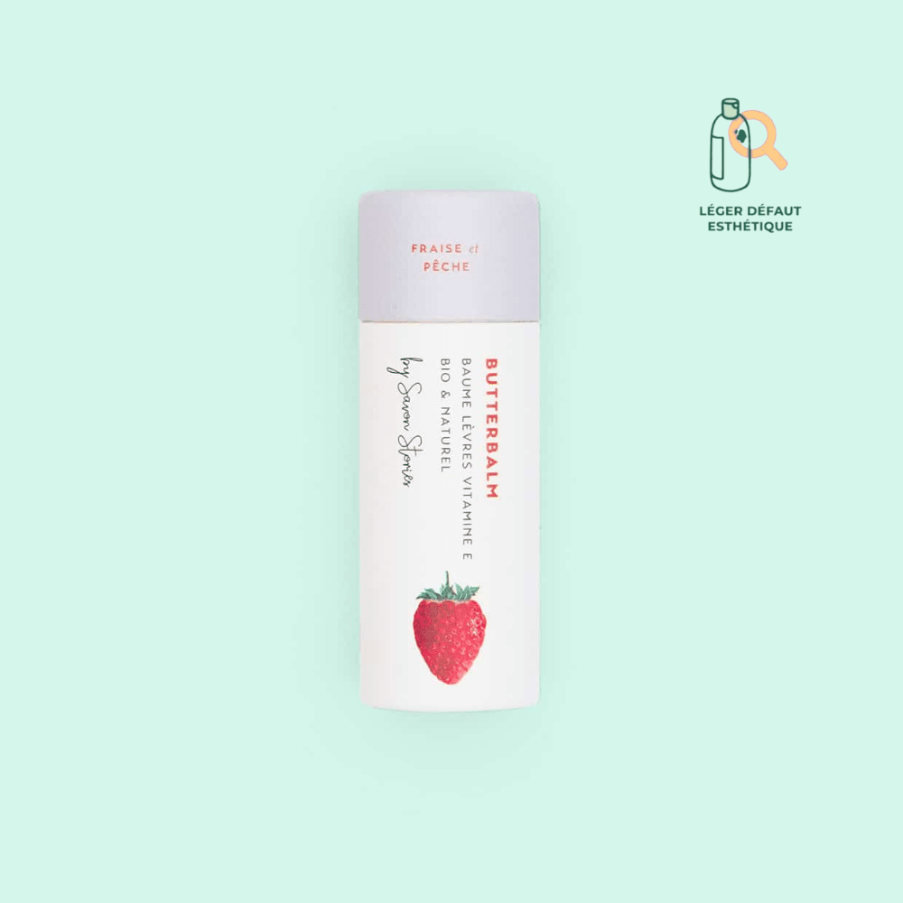 Baume à lèvre - Fraise & Pêche baume à lèvre SAVON STORIES Petites coulures 5g 