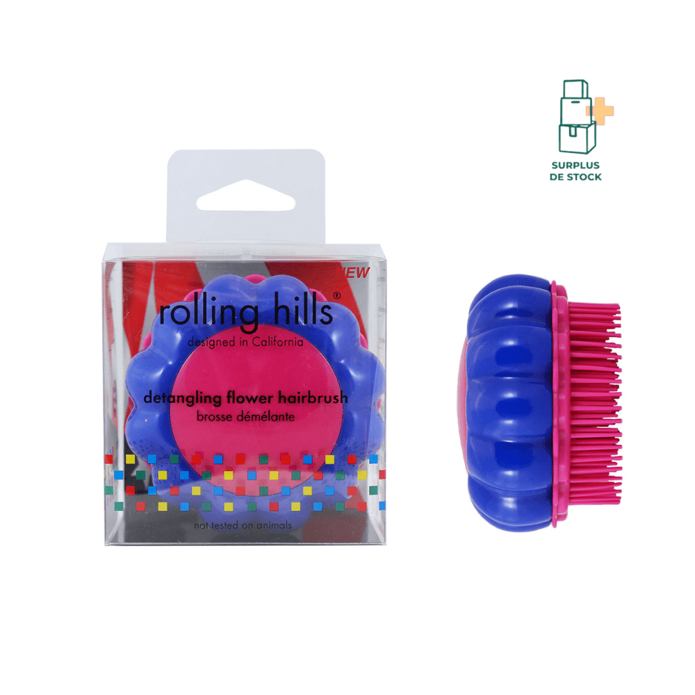 Brosse à cheveux Flower accessoire maquillage ROLLING HILLS 