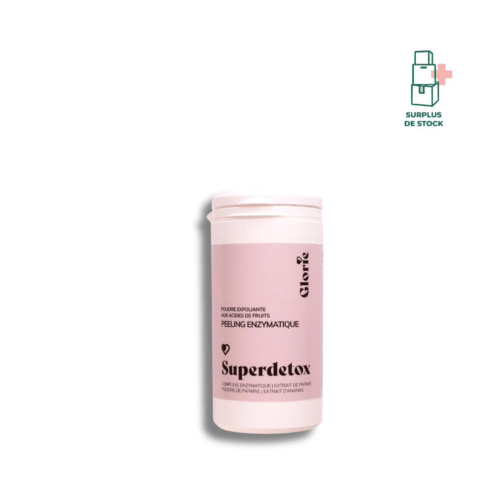 Superdetox - Poudre Exfoliante aux acides de fruits Soin Visage GLORIE 30 g 
