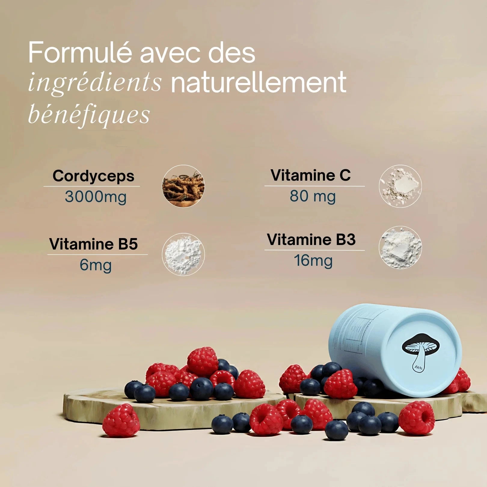 Gummies au Cordyceps - Énergie, force, endurance Complément Alimentaire Sporelife 