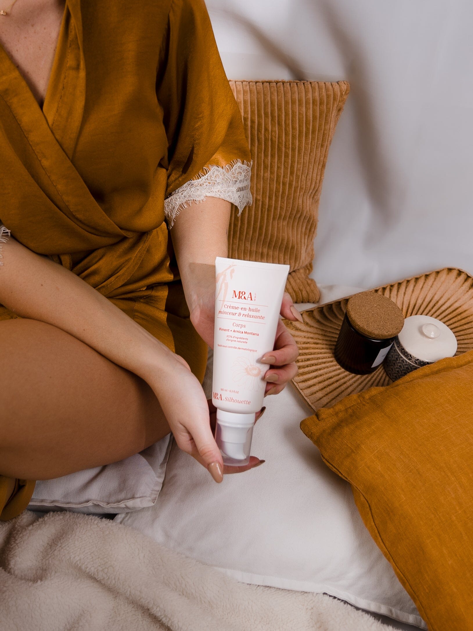 Crème-en-huile minceur et relaxante Soin Corps M&A Lab 