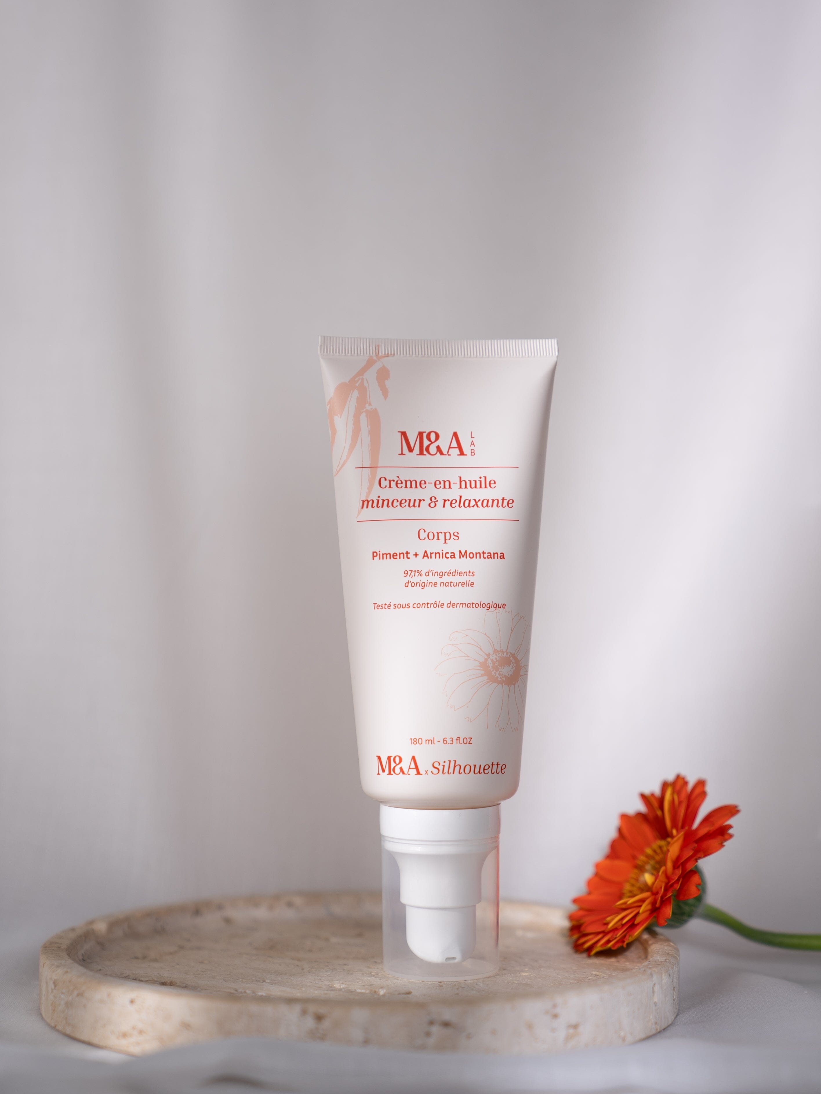 Crème-en-huile minceur et relaxante Soin Corps M&A Lab 
