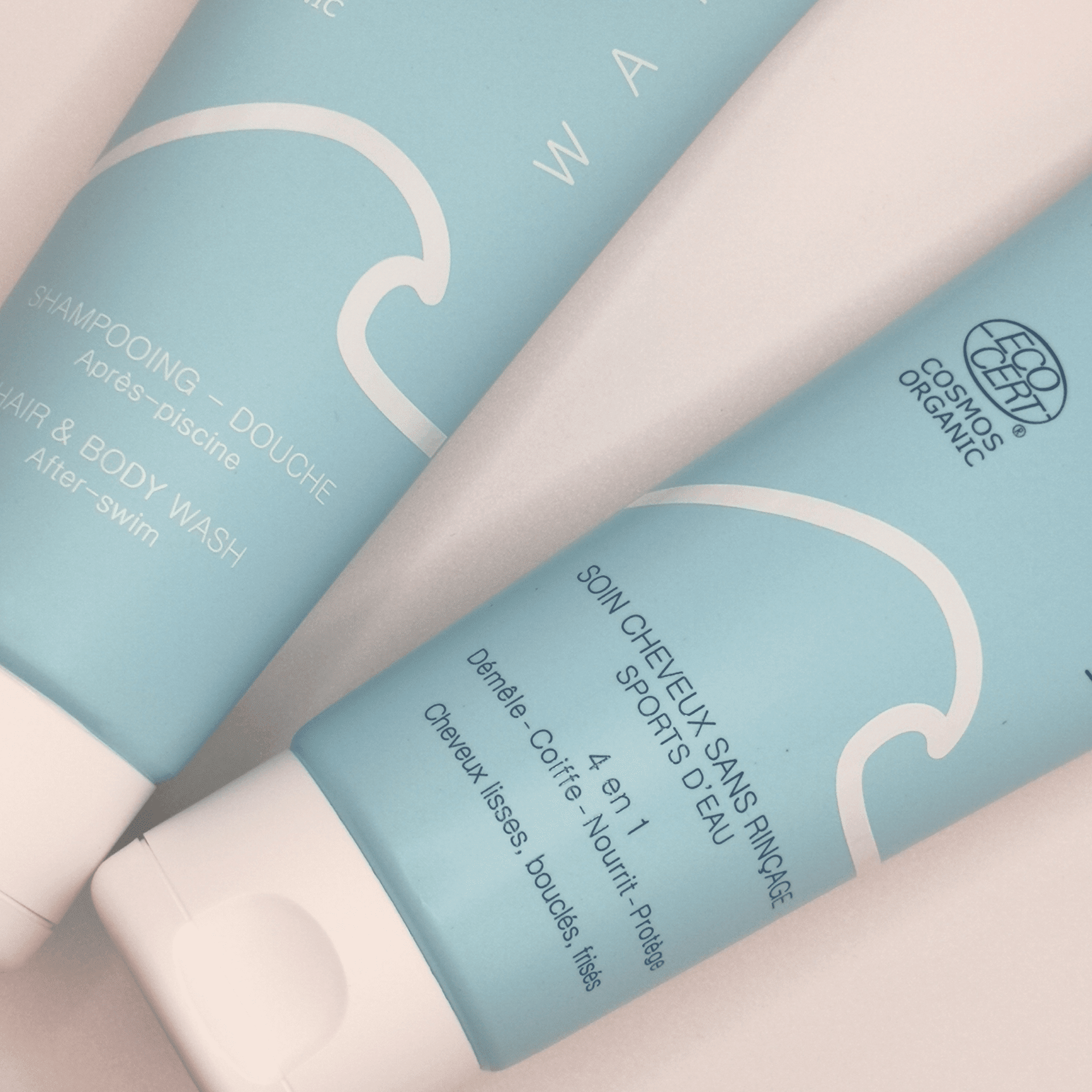 Crème de soin cheveux 4 en 1 sans rinçage - Après piscine et mer Soin capilaire WAFE CARE 