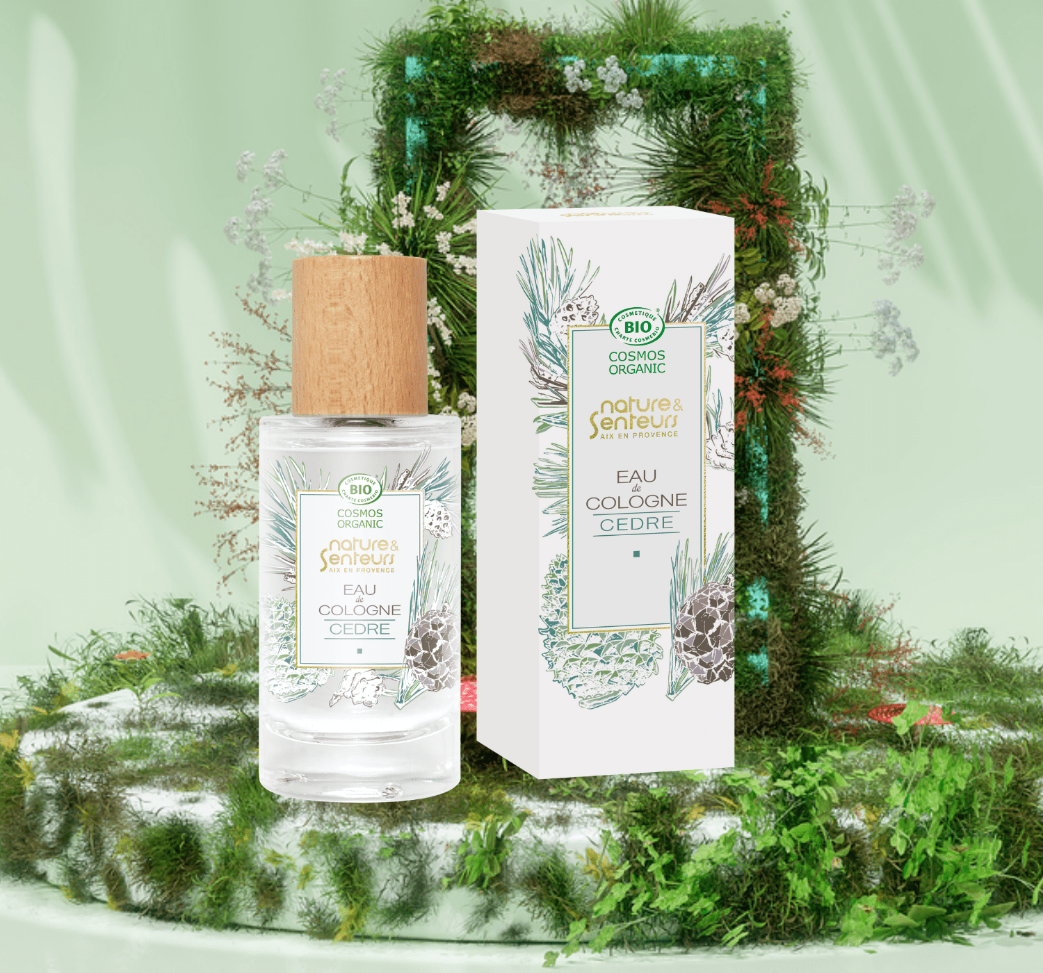 Eau de Cologne certifiée Bio - Parfum Cèdre Eau de Cologne Nature & Senteurs 