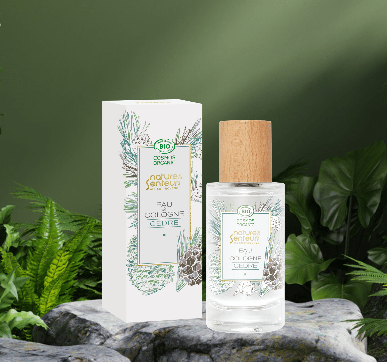 Eau de Cologne certifiée Bio - Parfum Cèdre Eau de Cologne Nature & Senteurs 