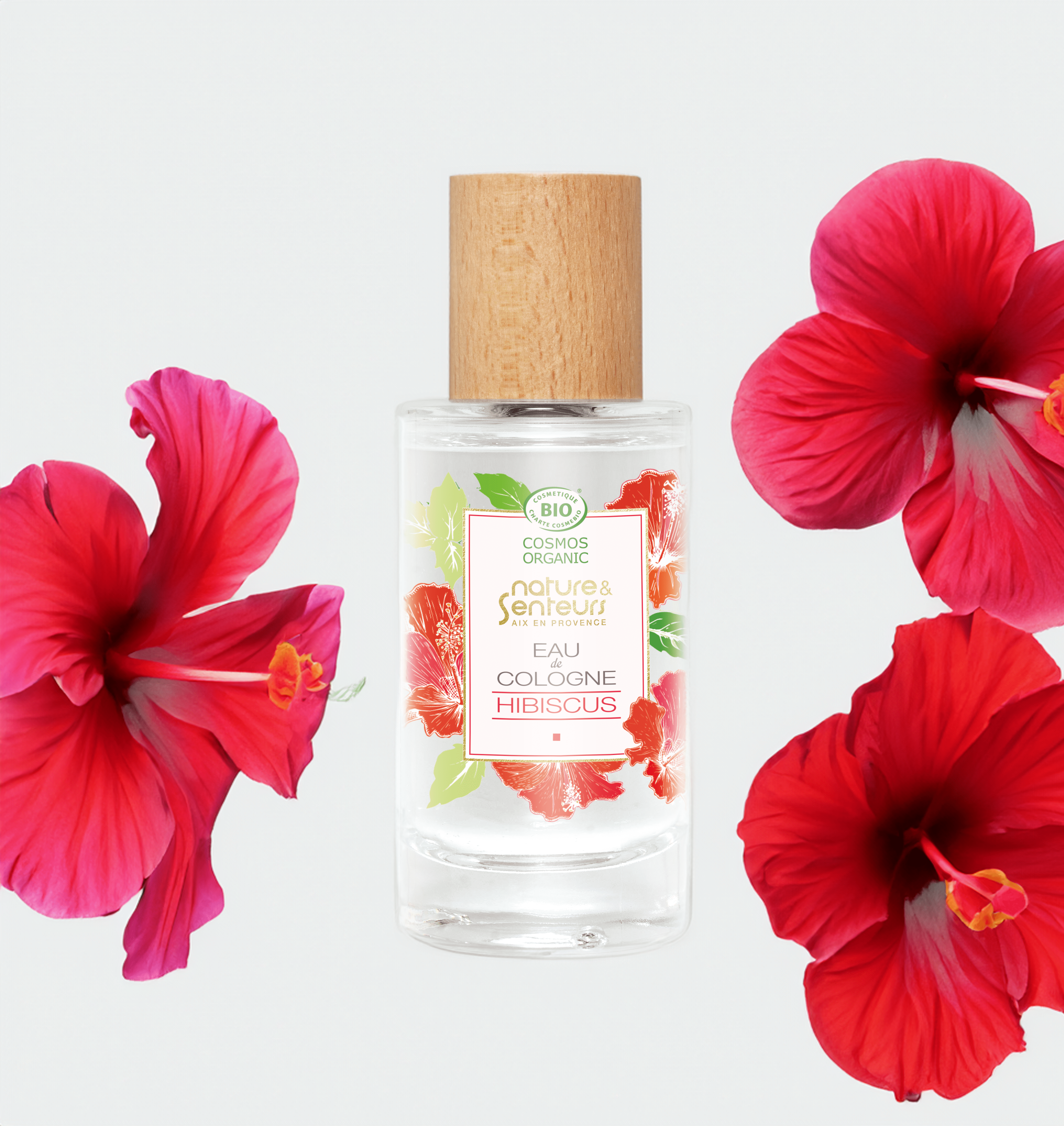 Eau de Cologne certifiée Bio - Parfum Hibiscus Eau de Cologne Nature & Senteurs 