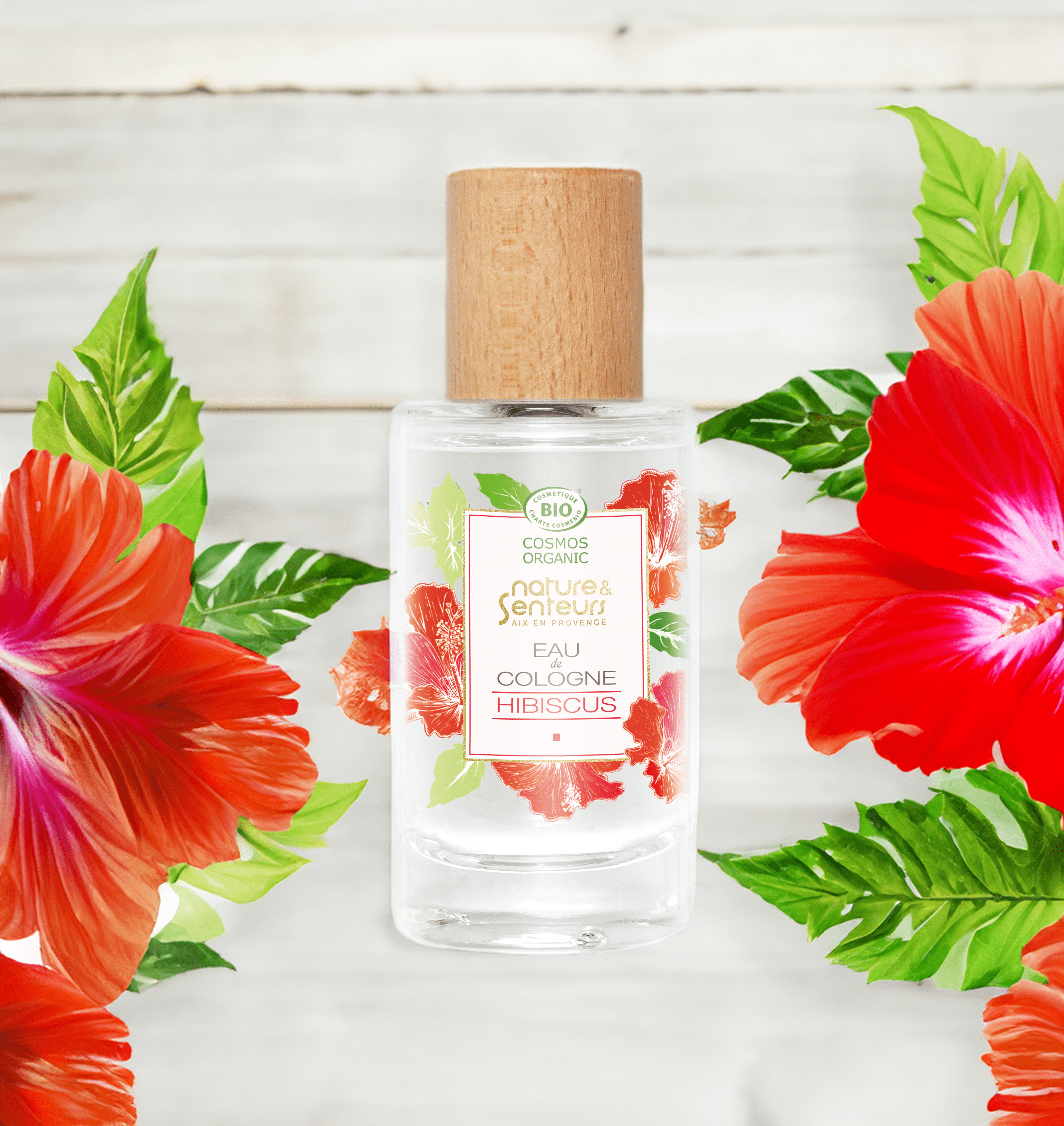 Eau de Cologne certifiée Bio - Parfum Hibiscus Eau de Cologne Nature & Senteurs 