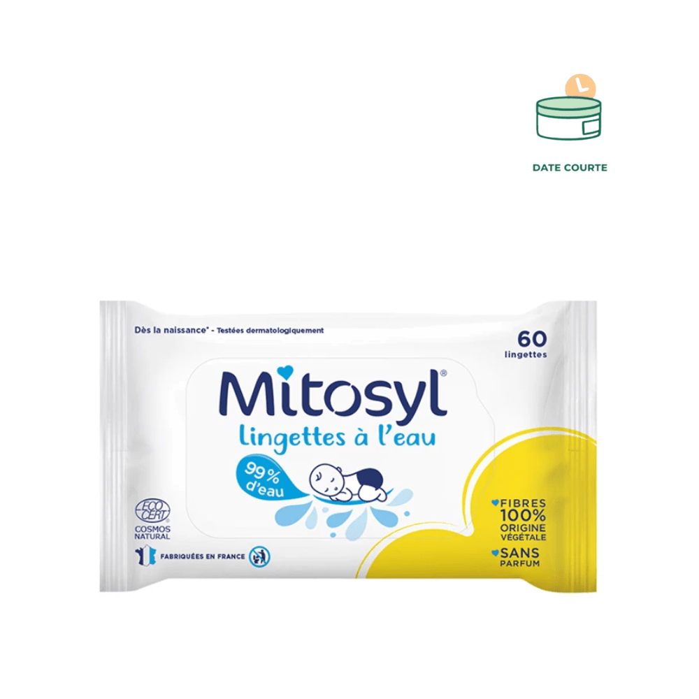 Mitosyl Lingettes à l'eau x60 Soin enfant MITOSYL À utiliser de préférence avant le 31 octobre 2025 60 lingettes 