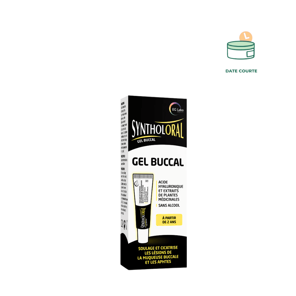 Syntholoral Gel buccal Tube 10 ml Soin Corps SyntholKiné 10 ml À utiliser de préférence avant le 30 juin 2025 