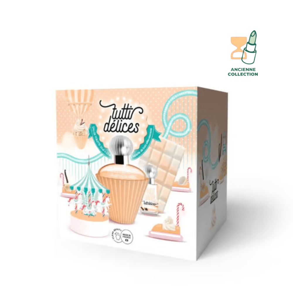 Coffret Eau de Toilette Vanille Chantilly Eau de toilette TUTTI DELICES FAMILLE OLFACTIVE : Gourmand 50 ml + 15 ml + 100ml 
