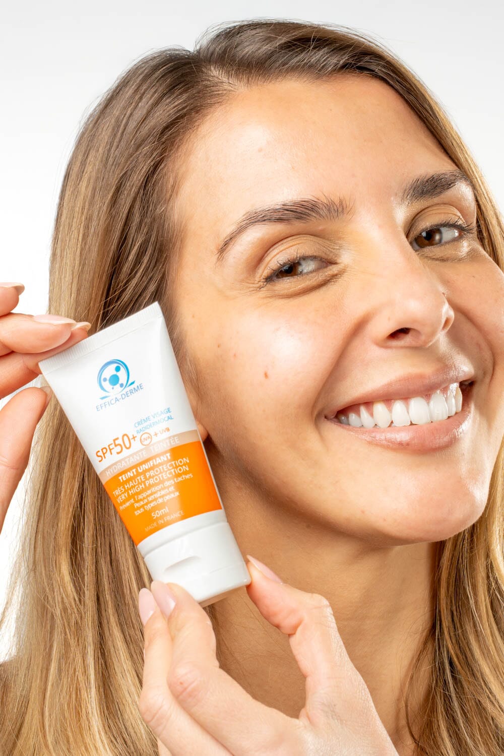 CRÈME RADIDERMOCAL TEINTÉE – SPF50+ Hydratante & Haute Protection Soin solaire Effica-Derme 