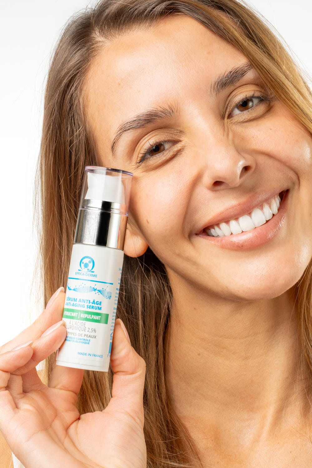Sérum Anti‑Âge Hydratant Repulpant : Acide Hyaluronique 2,5% Soin Visage Effica-Derme 