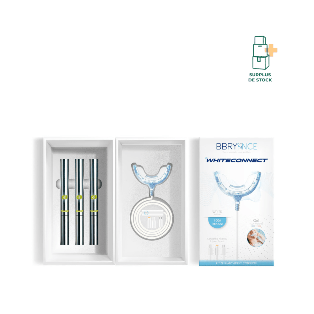 KIT BLANCHIMENT CONNECTÉ WHITE CONNECT+ Soin dentaire Bbryance 