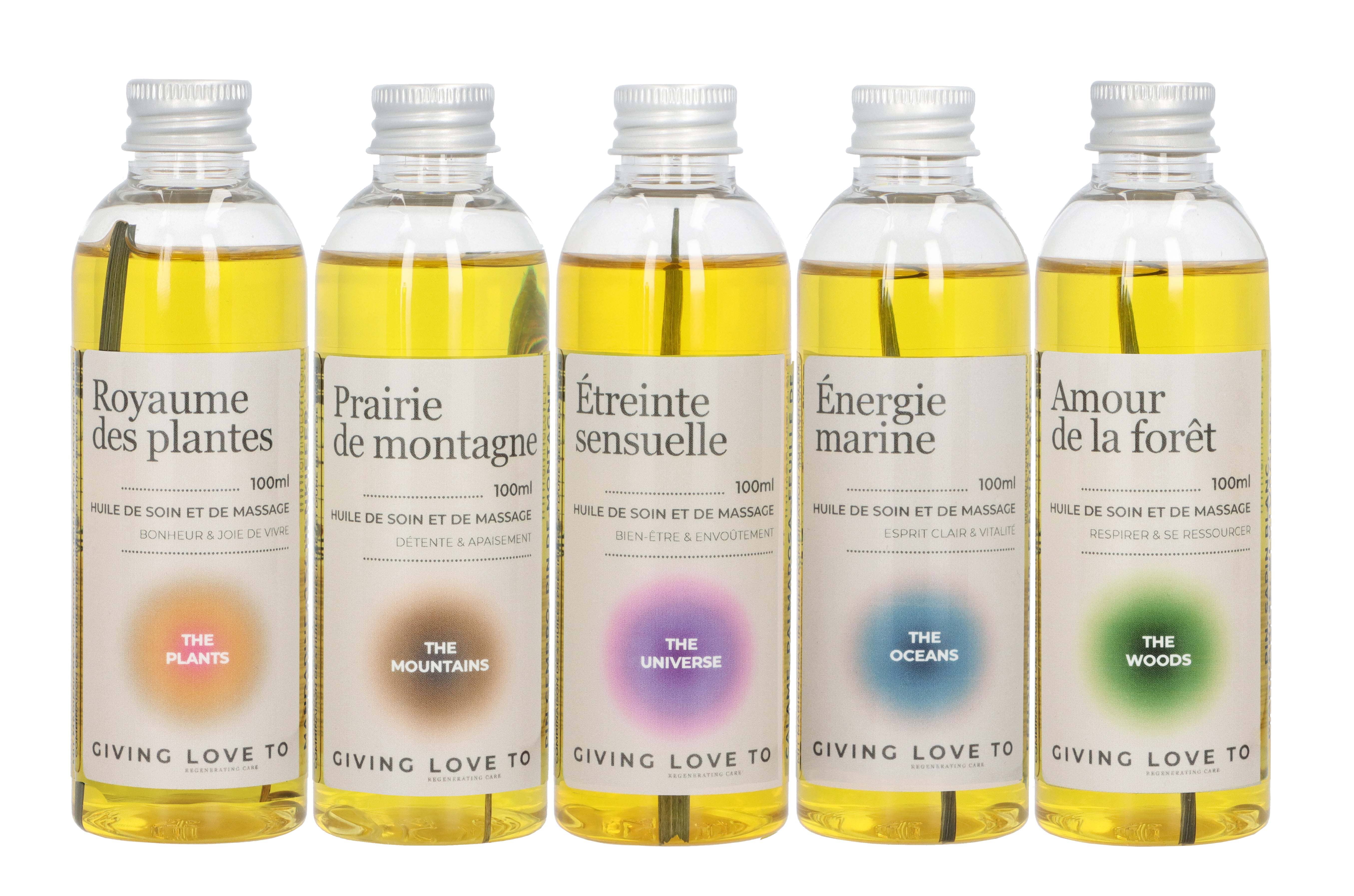 Huile de soin et de massage - ÉNERGIE MARINE Soin Corps Giving love to 