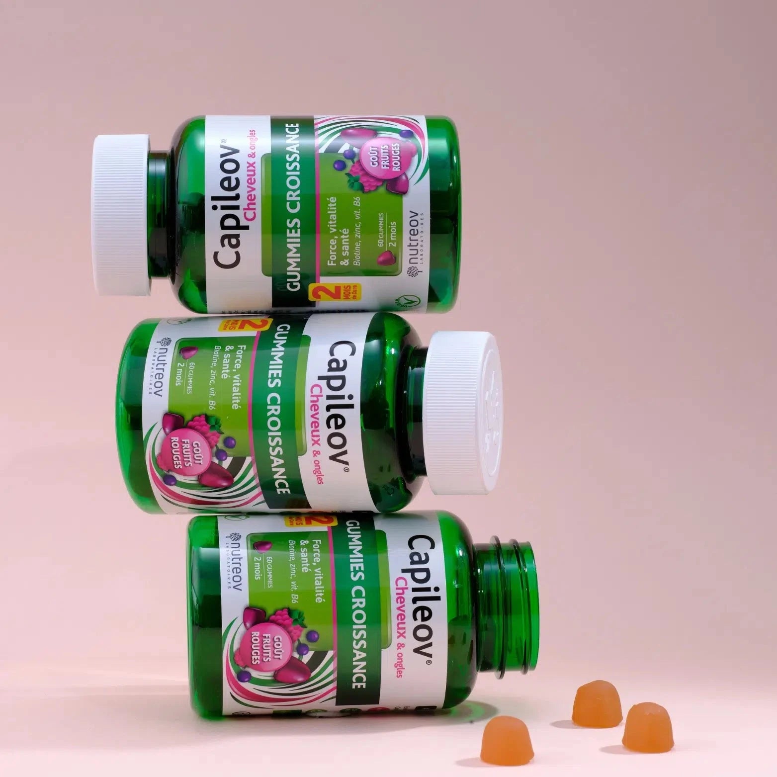 Gummies Croissance Cheveux & ongles Gummies Cheveux & ongles Nutreov 