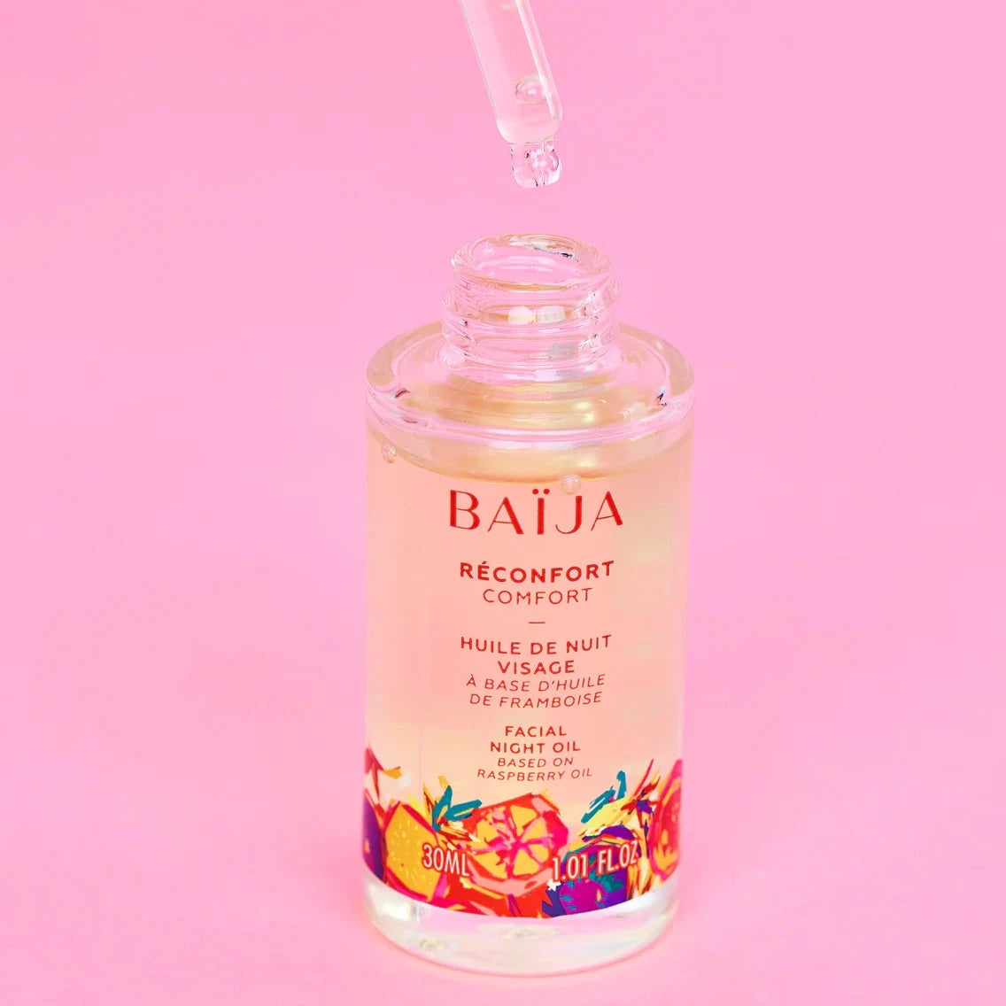Huile de Nuit visage - Framboise Soin Visage BAÏJA 