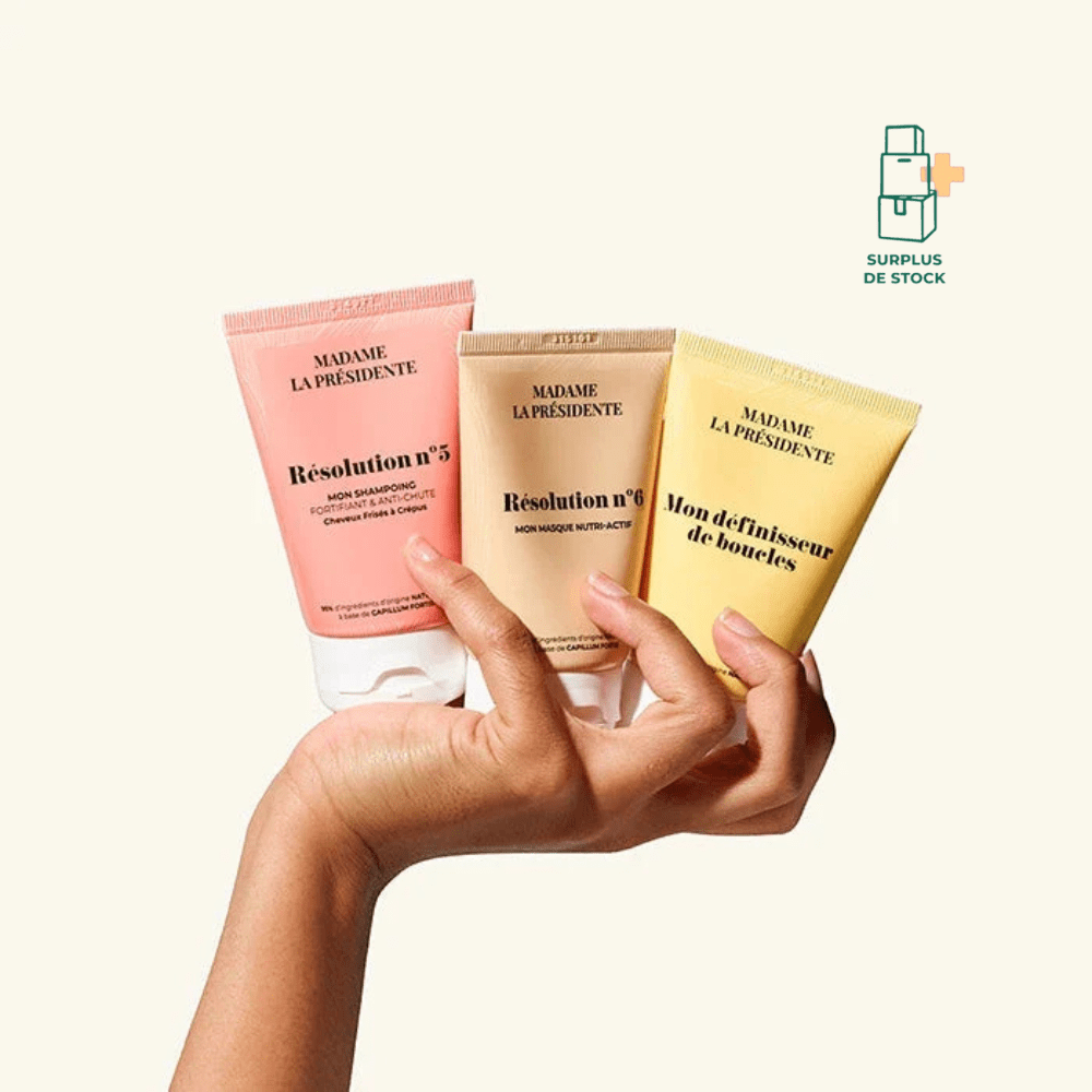Trousse Voyage Cheveux Nomade - Cheveux Crépus Soin capilaire MADAME LA PRESIDENTE Kit voyage 3 produits 