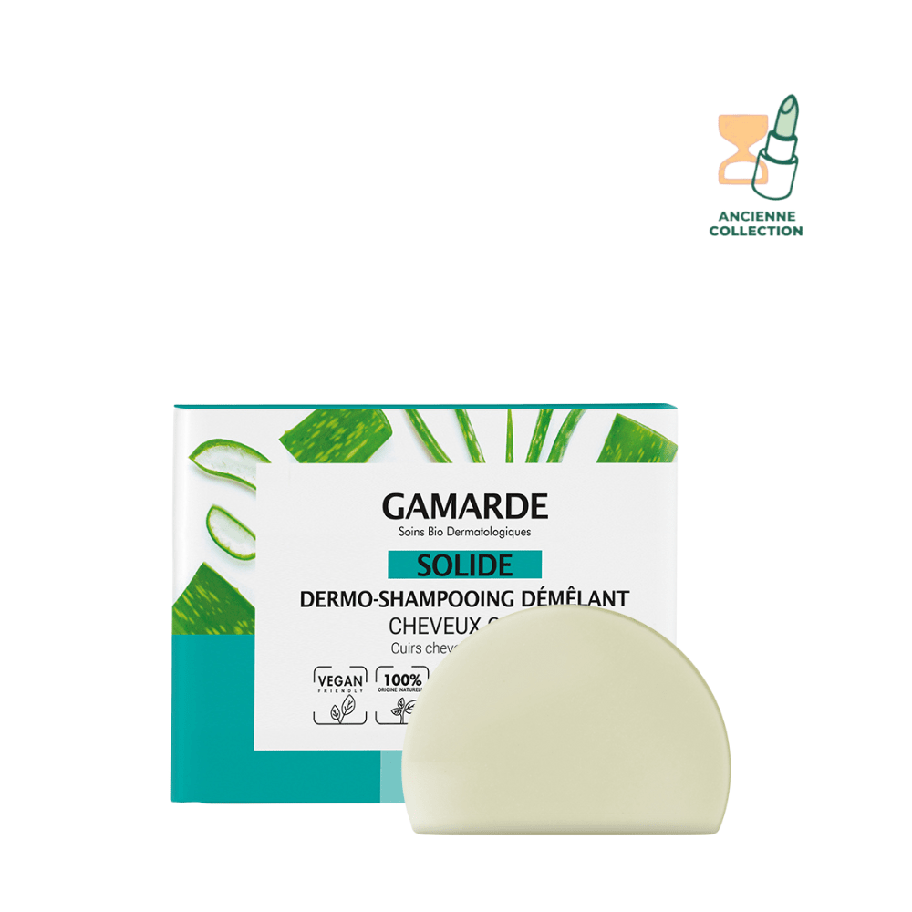 Dermo-Shampooing Démêlant Solide Cheveux Gras - Cuir chevelu sensible Soin capilaire GAMARDE Pain 98 ml 