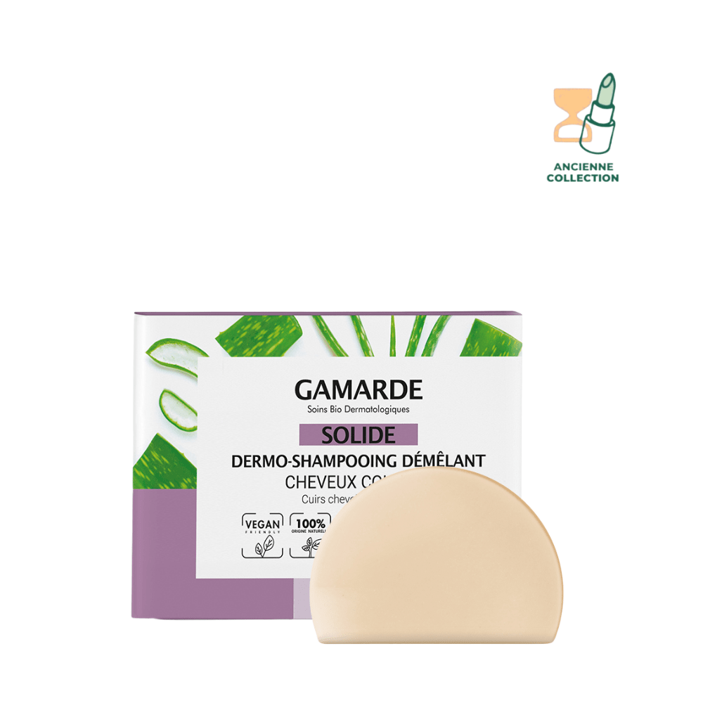 Dermo-Shampooing Démêlant Solide Cheveux Colorés - Cuir chevelu sensible Soin capilaire GAMARDE Pain 98 ml 