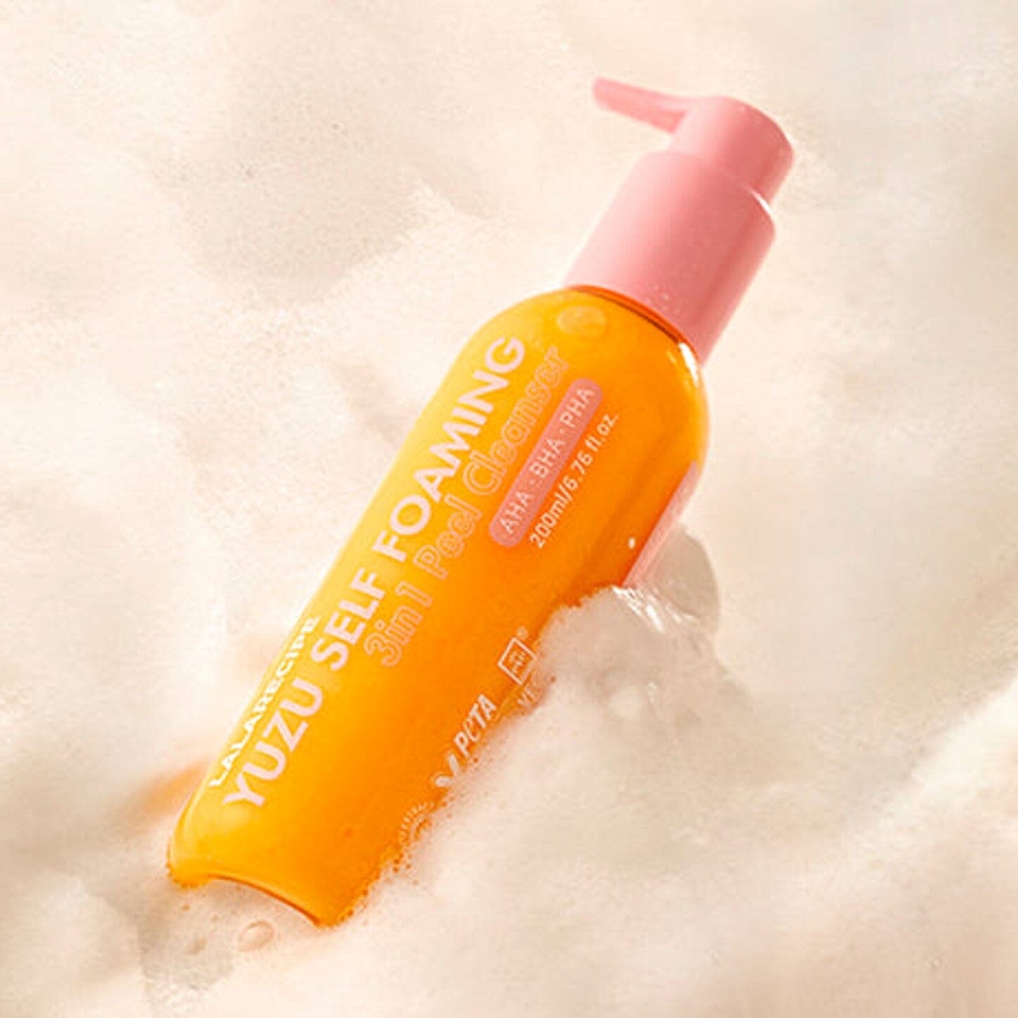 Yuzu Self Foaming Cleanser - Nettoyant 3-en-1 Soin Visage LALARECIPE 