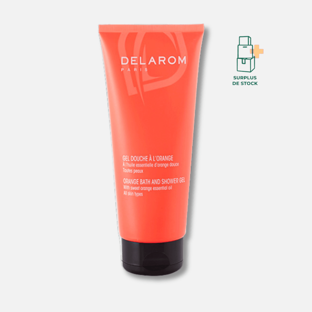 GEL DOUCHE A L'ORANGE - Nettoyant doux soin hydratant MAISON DELAROM 200 ml 