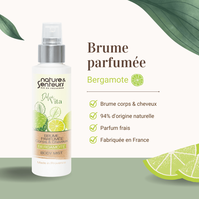 Brume parfumée Dolce Vita - Bergamote Parfum Nature & Senteurs 