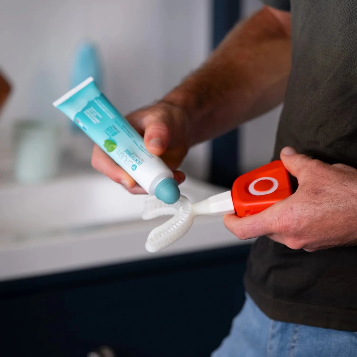 Brosse à dents électrique sonique NylonOne Adultes - Rouge Soin dentaire Y-BRUSH 