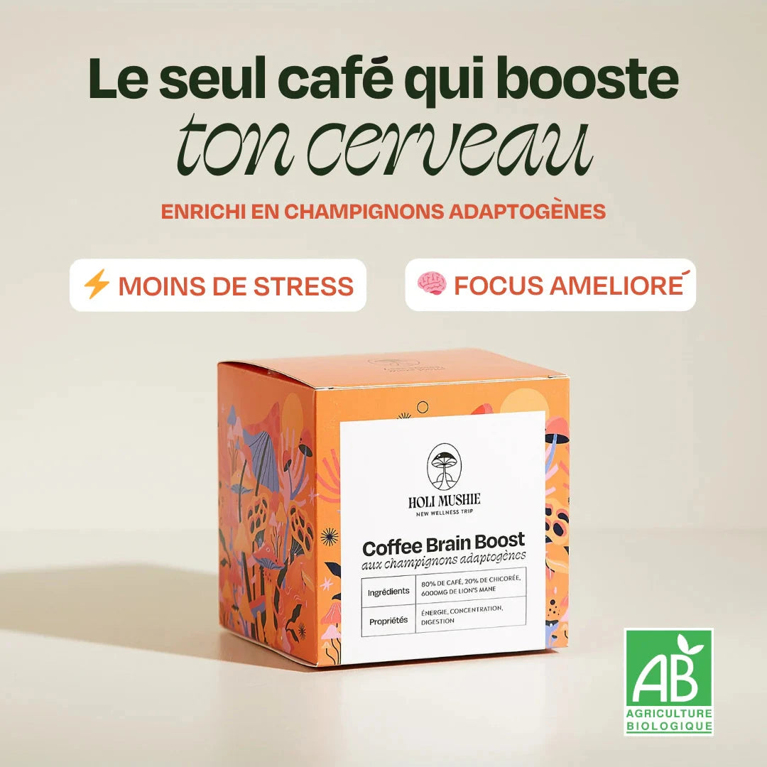Café FOCUS Lion's Mane Complément Alimentaire HoliMushie 