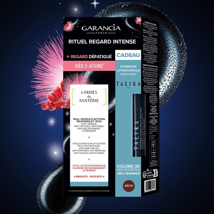 Larmes de fantôme- Coffret Roll-On + Mascara Liposourcils Brun Soin Visage GARANCIA 