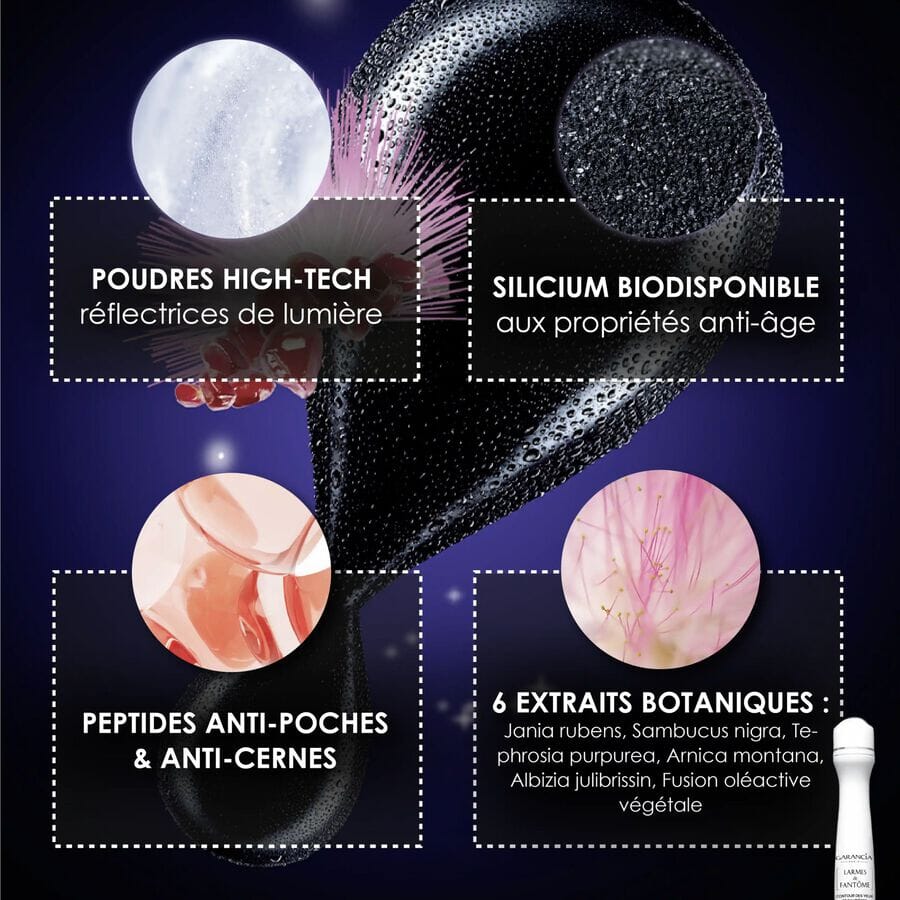Larmes de fantôme- Coffret Roll-On 10ml + Mascara Liposourcils Châtain Soin Visage GARANCIA 