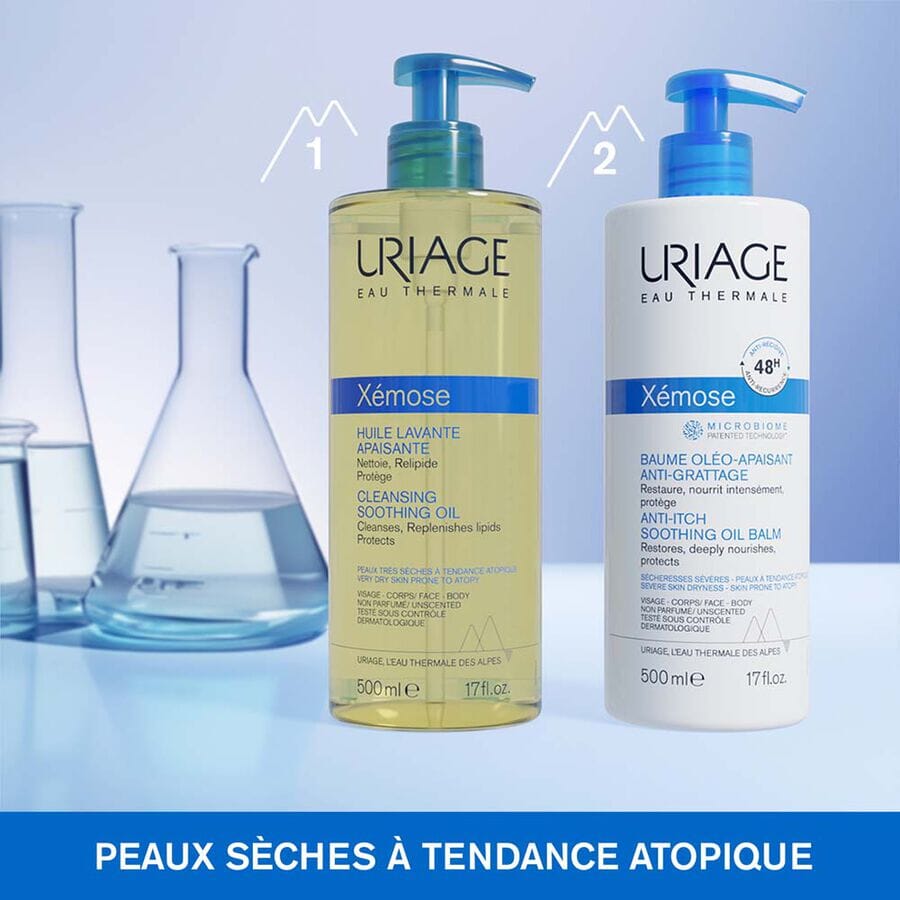 Xémose C8+ Huile Lavante Apaisante Soin Corps Uriage 