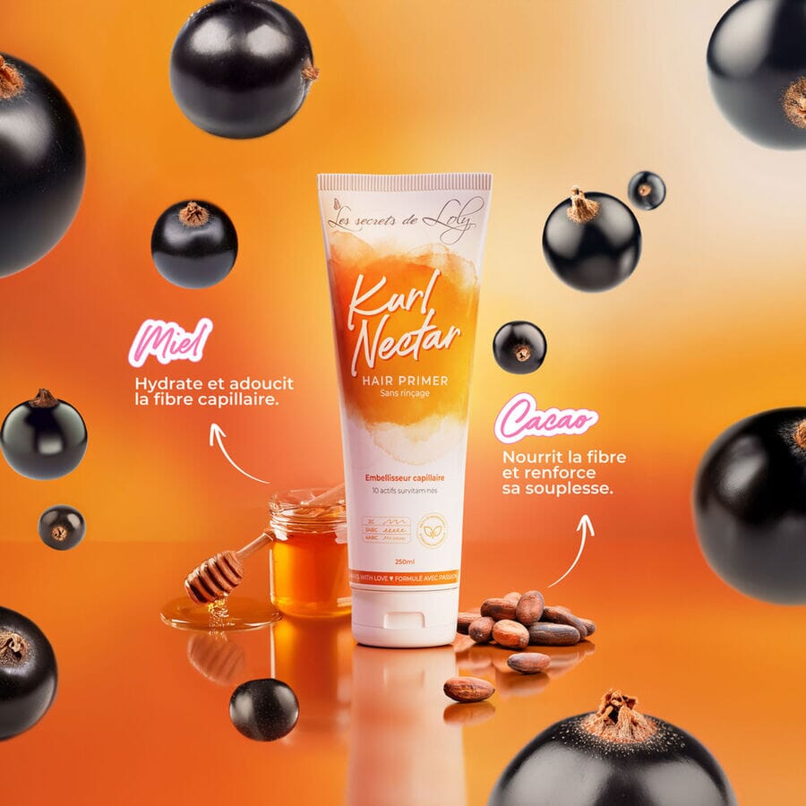 Kurl Nectar - Crème sans rinçage réparatrice et hydratante Shampoing Les Secrets de Loly 