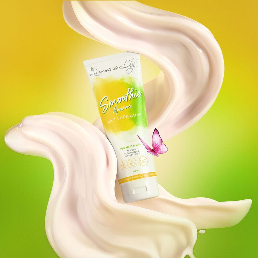 Smoothie Ananas - Lait Sans Rinçage Capillaire Très Nourrissant Soin Capillaire Les Secrets de Loly 