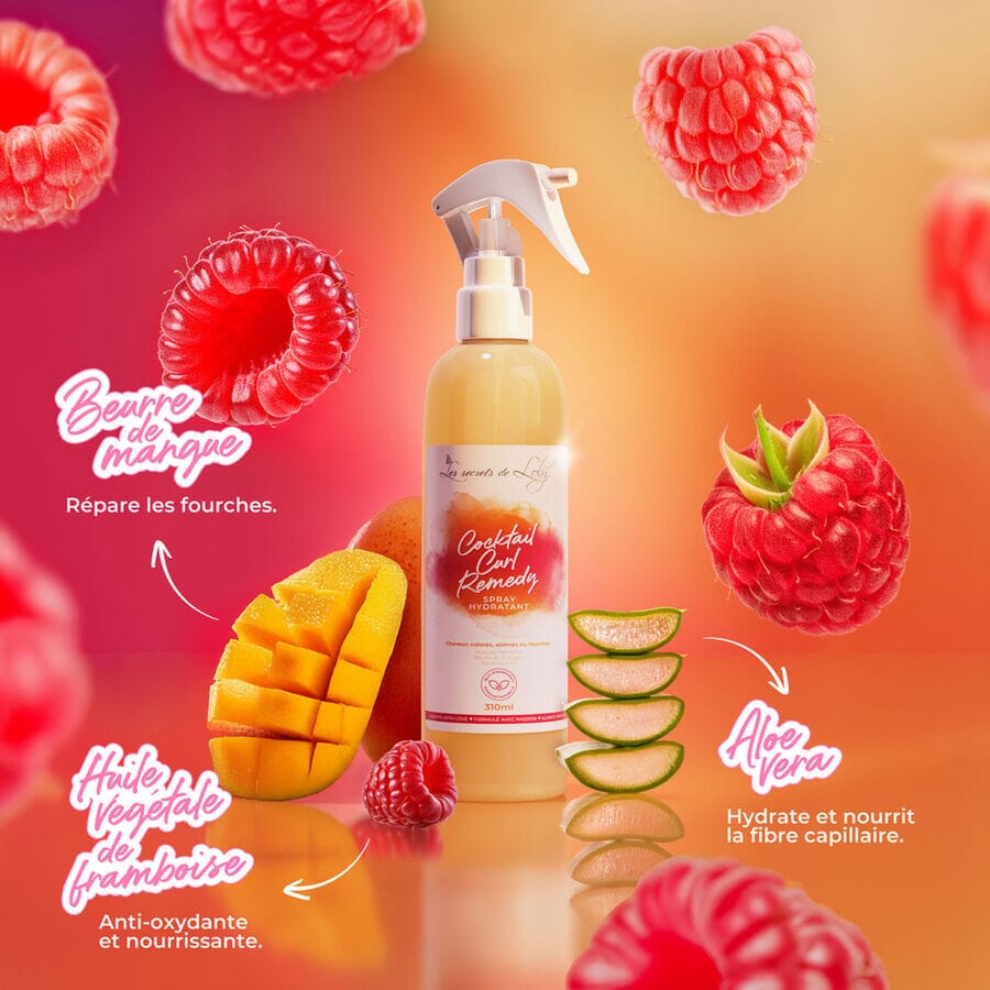 Cocktail Curl Remedy - Spray Capillaire Réparateur de Fourches Soin Capillaire Les Secrets de Loly 